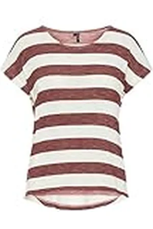 VERO MODA VMWIDE Stripe S/L Top GA JRS Noos Camiseta sin Mangas, , XS De Las Mujeres