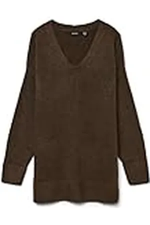 VERO MODA Vmfiluca LS V-Neck Long Jersey Ga Noos Suéter, , XS para Mujer
