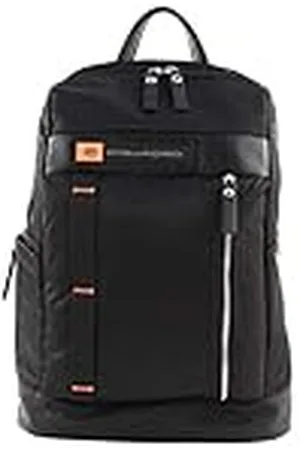 Piquadro PQ-Bios Mochila de tejido eco y piel porta PC 15.6" con un compartimento, , Talla única