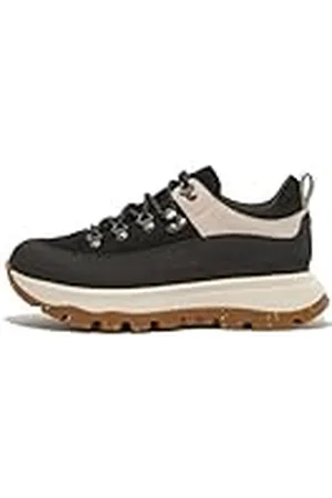 FitFlop Neo-d-hyker-Zapatillas de Senderismo de Lona y Gamuza, Zapatos Mujer, Black, 37 EU