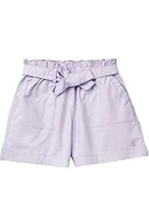 Benetton Bermudas 4ac7c9032 Pantalones Cortos, Violeta, 150 cm para Niñas