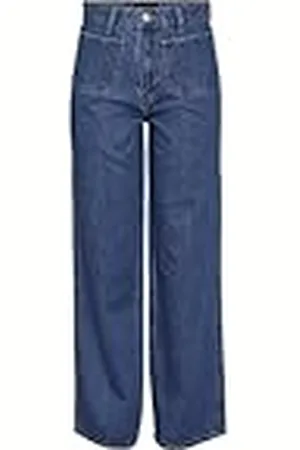 Pieces® Pcsky HW Pocket Wide Jeans Vaqueros Anchos, , XL para Mujer