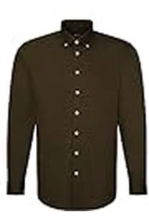 Seidensticker Camisa de Manga Larga de Corte Regular, , XL para Hombre