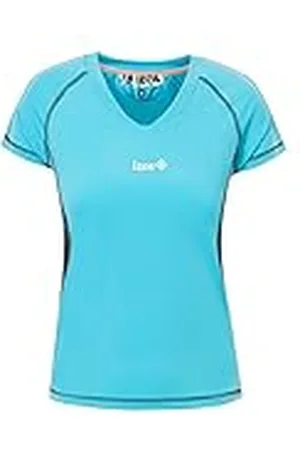 Izas Lizart Camiseta, Mujer, Turquesa (Turquoise / Dark Grey), S