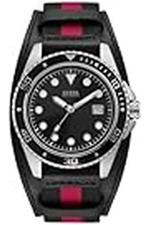 Guess Reloj Analógico para Hombre de Cuarzo con Correa en Cuero W1051G1