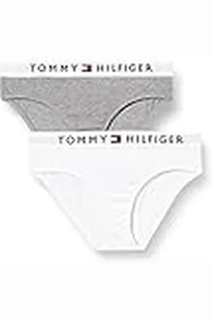 Tommy Hilfiger Niña Pack de 2 braguitas Ropa interior, , 6-7 Años