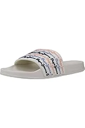 Pepe Jeans Slider Set W, Sandalias deslizantes Mujer, Blanco (Blanquecino), 35 EU