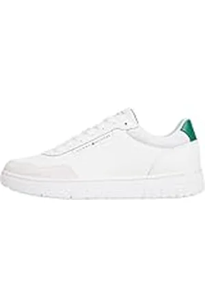 Tommy Hilfiger Court Sneaker Hombre Basket Core elegante, Blanco (Ecru), 43