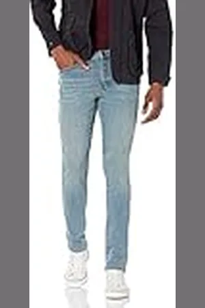Amazon Pantalón Vaquero Elástico de Ajuste Ceñido Hombre, , 35W / 34L