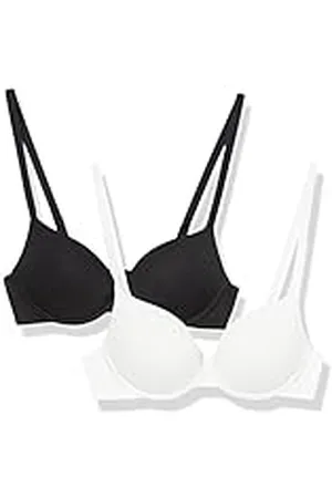 Amazon Sujetador de Algodón Push Up Mujer, Pack de 2, , 90D