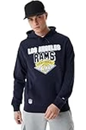 New Era NFL Team Graphic Hoody LOSRAM NVYWHI LOS Angeles RAMS, Sudadera con Capucha Masculino