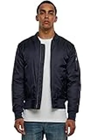 Urban classics Chaqueta de Hombre cortavientos de invierno yotoño, tipo bomber de la vieja escuela, acolchada y muy ajustada, tallas S - 5XL