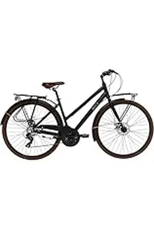 Alpina Bike Comfort, Bicicleta Negra semimate, Cuadro 46 cm Mujer