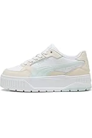 PUMA Karmen II Idol, Zapatillas Mujer, White-Peaceful Blue-Alpine Snow, 40 EU