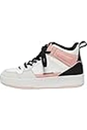 ONLY ONLSAPHIRE-2 PU High Sneaker Noos, Zapatillas Mujer, White/Detail:Black, 39 EU