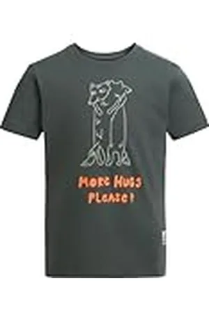 Jack Wolfskin More Hugs T K Camiseta, Color Verde, 152 cm para Niños