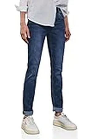 Street one A378402 Vaqueros de Corte Informal, Color Azul Oscuro, 31W / 32L Mujeres
