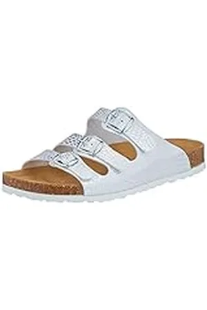 LICO Bioline Snake, Pantuflas Mujer, Plata, 38 EU