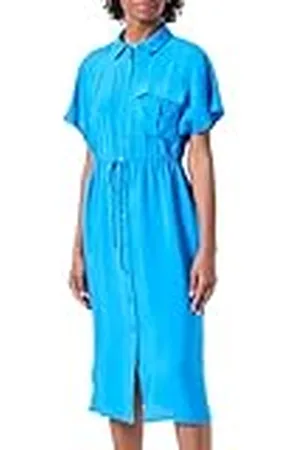 VERO MODA Vmiris S/S Camiseta de Calf Dress Wvn Ga Noos Keid, , L para Mujer