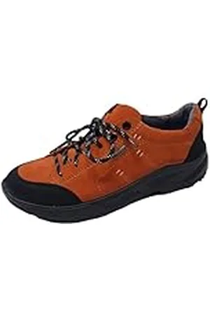 Jomos Suvretta, Zapatillas Mujer, Negro, Naranja, 39 EU X-Ancho