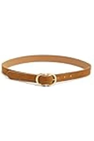 Pieces® Pcjuva Suede Jeans Belt Noos Cinturón, Detail:w Brushed Gold Buckle/Cognac, 90 cm para Mujer