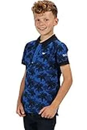 Regatta Tobin Coolweave-Cuello Abotonado de algodón Polo, Niños, , Talla 3-4