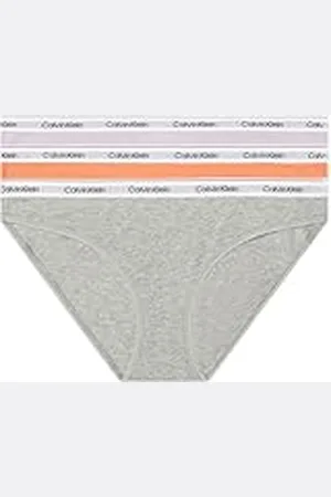 Calvin Klein Mujer Pack de 3 Slips Forma de Bikini Algodón con Stretch, , XXL