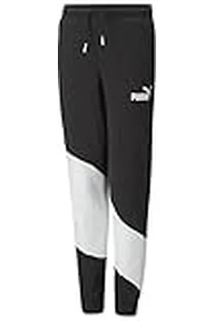 PUMA Power Cat-Pantalones Deportivos FL B Punto, Niños, Negro Black, 164