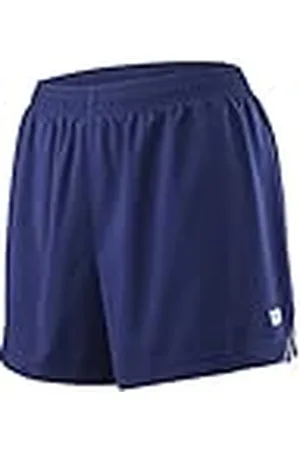 Wilson Pantalón corto de mujer, W Team 3.5 Short, Poliéster, Azul, Talla: M, WRA766303
