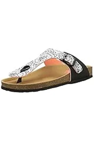 Desigual Bio3 Save Queen, Sandalias con Tira a T Mujer, Negro (Black 2000), 38 EU