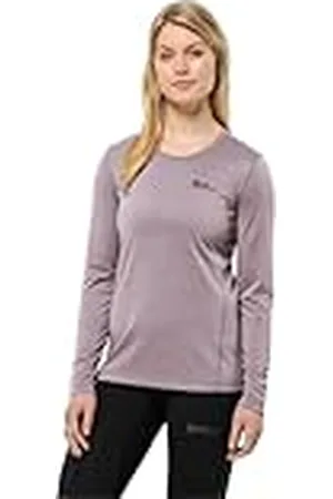Jack Wolfskin Sky Thermal L/S W Camiseta para Senderismo, , L para Mujer