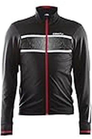 Craft Glow Chaqueta, Hombre, Negro/Rojo (Bright Red), S