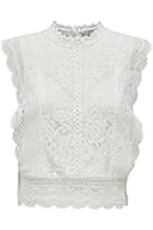 ONLY Onlkaro S/L Lace Top Wvn, , XS para Mujer