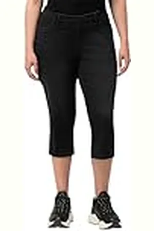 Ulla Popken Vaqueros Capri con Cintura Elástica Sienna Jeans, , 44 para Mujer