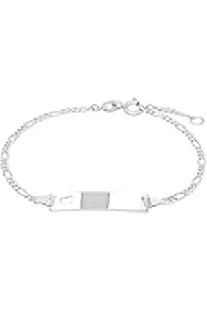 Amor Pulsera Ident de de ley 925 para mujer, 16+2 cm, plateada, en caja de regalo