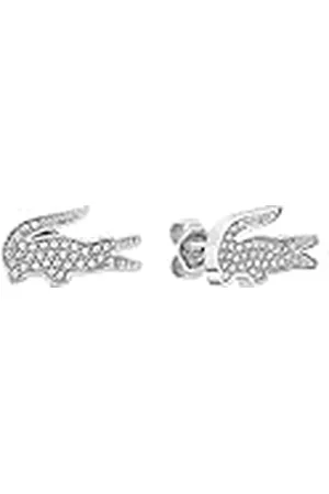 Lacoste Pendientes de botón para Mujer Colección CROCODILE disponibles en Color Plata, Oro Amarillo o Oro Rosa