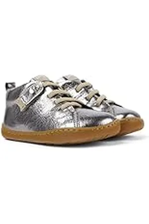 Camper Peu Cami 80153, Botín Cesta Niñas, Gris Oscuro 109, 26 EU