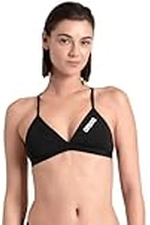 Arena Performance Team Solid Top Bikini, Bañador Deportivo de Mujer para Piscina, Bañador de Secado Rápido en Tejido MaxFit Eco, Resistencia al Cloro y al Salitre, Protección UV UPF 50+
