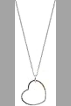 Engelsrufer ERN-HEARTWARM-ZIM - Collar con colgante en forma de corazón de plata de ley y circonitas en cálido , longitud: 42 cm + 4 cm + 4 cm, 42cm, Plata esterlina, Circonia cúbica