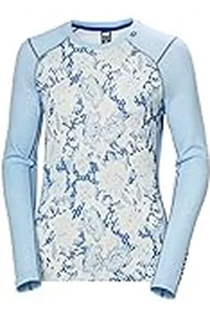 Helly Hansen W Lifa Merino Midw Gra Crew, Camisa Mujer, (Blue), M