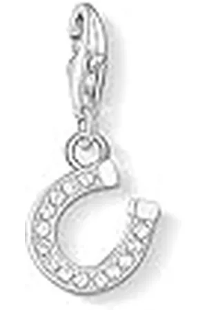 Thomas Sabo Colgante con Motivos Inspirados en la Espiritualidad y Buena Fortuna, Abalorio de Herradura con Piedras