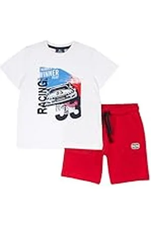 chicco Conjunto Bebé con Camiseta y Pantalones Cortos con Cintura Elástica, con Gráficos Modernos y a la Moda, 100% Algodón, Lavable en Lavadora, Ropa Niño y Chico, Diseñado en Italia