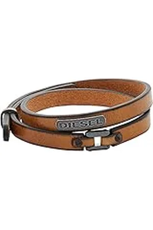 Diesel Pulsera Para Hombre, 18 Cm - 19.5 Cm Pulsera De Cuero, DX0984040