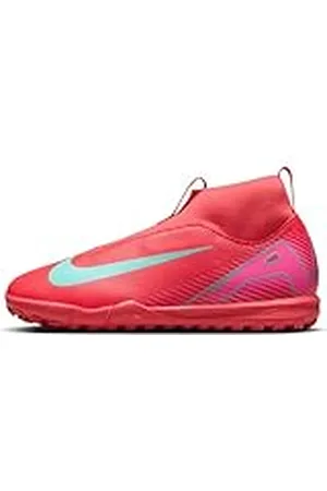 Nike Jr. Mercurial Superfly 10 Academy Zapatillas de fútbol de Perfil Alto TF niño/a pequeño/a, Soccer Shoe, Ember Glow/Aurora Green, 36.5 EU