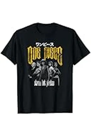 Onepiece Camiseta de Manga Larga para Hombres y Unisex-Jóvenes, Fans de Anime y , Negro, Talla S