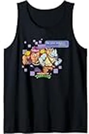 Teenage Mutant Ninja Turtles TMNT Retro 16-Bit Videojuego Bebop & Rocksteady Camiseta sin Mangas
