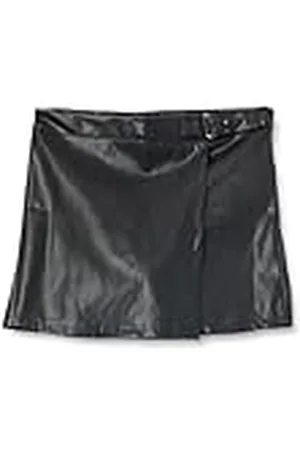 Koton Skort Faux Leather Elastic Waistband Pantalones Cortos, , 5-6 Años Girls