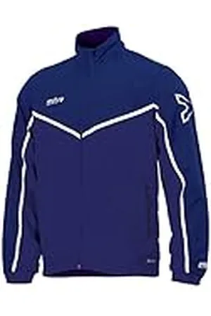 Mitre T70019 Chaqueta de Chándal para Entrenamiento, Unisex niños, Azul Marino/Blanco, M