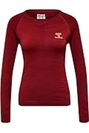 Hummel Hmlongrid - Camiseta de Yoga sin Costuras L/S para Mujer
