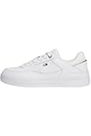 Tommy Hilfiger Runner Sneaker Mujer Essential Basket Low Top, (White), 39 EU